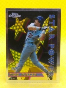 Mike Piazza 1996 Topps Chrome STAR POWER #2