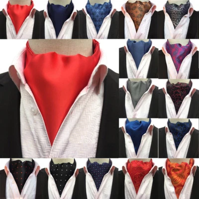 Мужские шарфы в горошек с цветочным узором пейсли галстук галстук галстук аскот свадебная вечеринка - Изображение 1 из 4