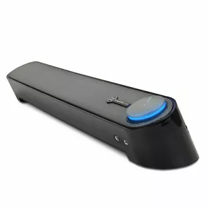 GOgroove SonaVERSE UBR USB Powered Computer Sound Bar Speaker (Black) - Picture 1 of 9