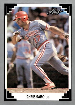 1991 Leaf #65 Chris Sabo - Image 1 of 2