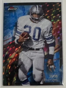 Billy Sims Topps Finest 2024 Geometric Blue Refractor /99 Detroit Lions - Bild 1 von 2