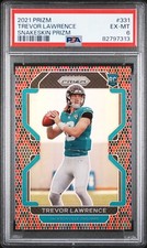 2021 Panini Prizm Trevor Lawrence Snakeskin Prizm #331 SSP Rookie RC Jaguars