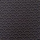 Traditional Japanese Kimono Cotton Fabric with Wave Pattern Sevenberry
