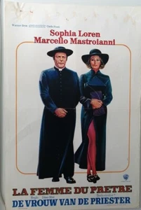 LA FEMME DU PRETRE - SOPHIA LOREN - ORIGINAL BELGIAN MOVIE POSTER - Picture 1 of 1