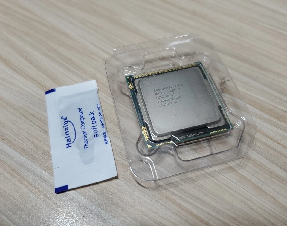Intel Core i7-860 2.80GHz Desktop CPU SLBJJ LGA1156 & Thermal Paste - Image 1 of 1