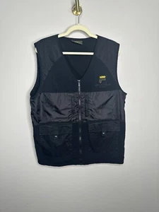 FILA Biella Italia Black Full Zip Vest Men's Medium - Picture 1 of 5