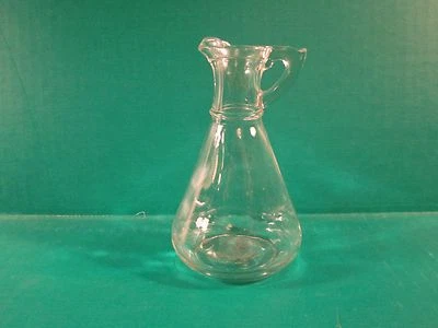 Jarra pequeña de aceite/vinagre de vidrio transparente con anclaje de 5" sin tapón Foto 1 de 2