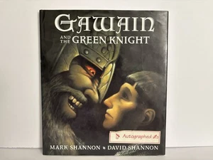 GAWAIN AND GREEN KNIGHT By Mark Shannon Hardcover Signed By David Shannon - Picture 1 of 11