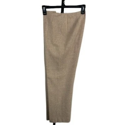 Anne Klein Wool Cashmere Blend Career Pants Beige Size 6 Petite - Image 1 of 4