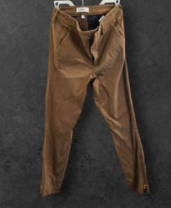 Pantalones ajustados marrones Level 99 para mujer talla 28 cremallera en el tobillo elásticos entrepierna 33" - Imagen 1 de 12