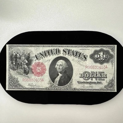 1917 $1.00 Bill FR#36 Legal Tender Note Series 1917 R96830403A Red Seal Mint. - Image 1 of 4