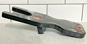 VOLKSKUNST HOLZ BARGEWARE TOLE TYP HANDBEMALT FLORAL BOOT JACK SCHUH WELLY PULL - Bild 1 von 6