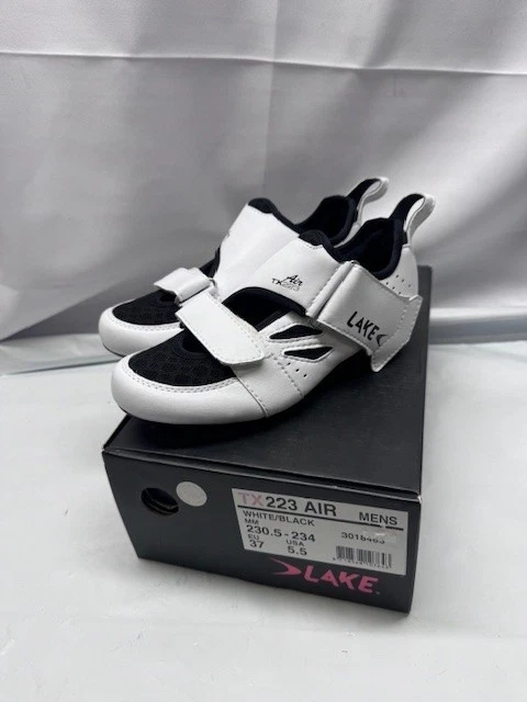 Zapato de ciclismo Lake TX223 Air para hombre - blanco/negro-talla 5,5 *nuevo-caja dañada Foto 1 de 4