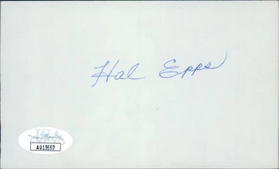 Hal Epps St. Louis Cardinals Signed 3x5 Index Card JSA Authenticated - Image 1 of 2