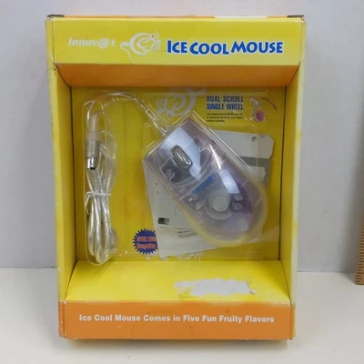 Innovat Ice Cool Mouse Vintage PS2 Scroll Wheel Computer Mouse Retro Clear  - Image 1 of 4