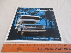 Vtg. Amerigo Camper Pickup Truck Sales Brochure Booklet Catalog Original Old - Foto 1 di 10