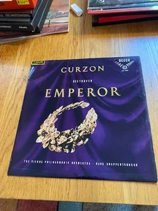 RARE 1958 PRESS UK DECCA SXL 2002 LP WB CURZON/ BEETHOVEN : CONCETO NO 5 EMPEROR - Picture 1 of 4