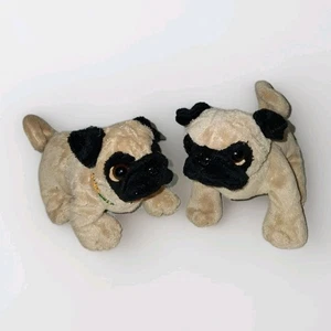 2Ganz Webkinz Pug HM105 W/O Code Brown Black Plush Stuffed  - Picture 1 of 12