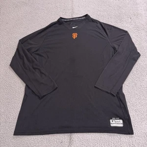 San Francisco Giants Shirt Mens 2XL Black Lightweight MLB Baseball Nike Dri Fit - Picture 1 of 11