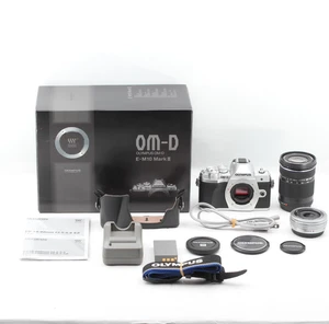 150shot【MINT w/Box】Olympus OM-D E-M10 Mark III Silver 14-42mm 40-150mm kit Japan - Picture 1 of 17