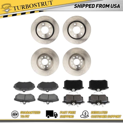 Rotores de freno delanteros y traseros originales pastillas de freno para Audi A6 Quattro 2000-2004 4,2 L Foto 1 de 4