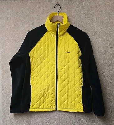 Ralph Lauren Jacket Womens L Large  Quilted Insulated Lightweight Yellow Black  - Image 1 of 4