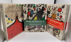 Joan Miro Lithographies Litografo Volume I, II & III - HC - 1st ALL LITHOGRAPHS - Picture 1 of 24
