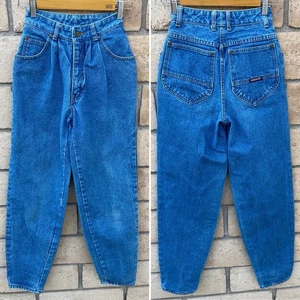 Vintage Jordache Jeans Hgh Waist Tapered Leg Pleated Front Size 26 L 23 In Waist - Picture 1 of 24