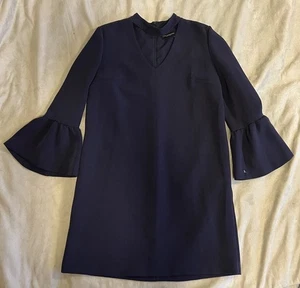 Atos Lombardini Kleid dunkelblau Langarm knielang Gr. 44 neu ohne Etikett - Bild 1 von 7