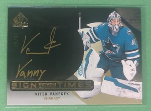 2024-25 UD SP Authentic Vitek Vanecek #SOTT-VV Sign of the Times Inscribed /99 - Picture 1 of 4