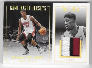 JIMMY BUTLER 2022 PANINI NOIR GAME NIGHT PATCH WORN 10/27/21 CARD #5/25! - Picture 1 of 1