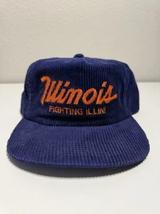 Vintage Sport Specialties Fighting Illinois Corduroy Script - Picture 1 of 9