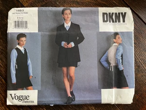 Vogue Patten 1463 - DKNY Donna Karan Designer Jacket & Jumper Pattern Size 8-12 - Picture 1 of 4