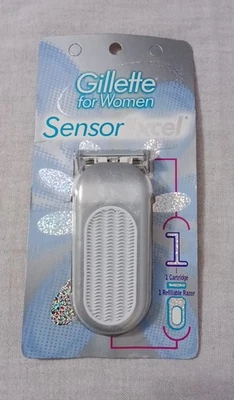Gillette 1999 para mujer sensor Excel maquinilla de afeitar sellada nuevo stock antiguo Foto 1 de 2