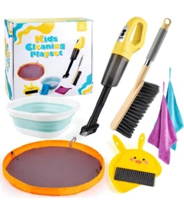 Kids Cleaning Set, Kids Cleaning Toy Set with Working Handheld Vacuum,... - Picture 1 of 7