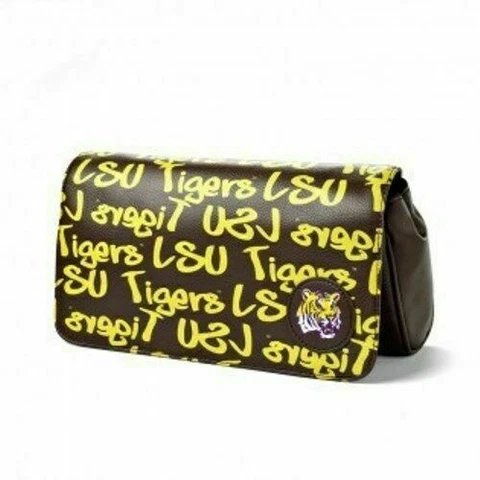 NEW! LOUISIANA STATE LSU TIGERS GRAFFITI CLUTCH PURSE LICENSED Cover
