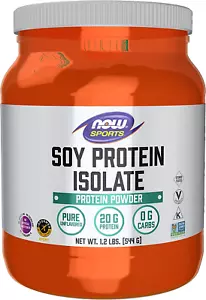 Sports Nutrition, Soy Protein Isolate 20 G, 0 Carbs, Unflavored Powder, 1.2-lb - Picture 1 of 12
