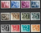 GB QEII 1982 Postage Dues Complete Set of 12 Values D90-D101 U/M Cat £19 U/M 