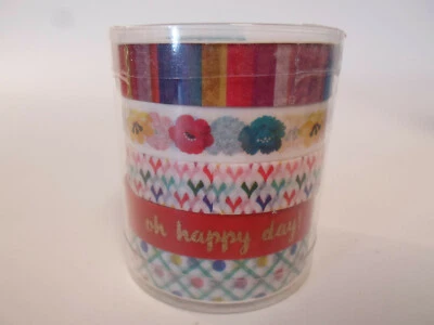 5 Rolls Washi Tape DIY Masking Scrapbooking Paper Decor Adhesive Sticker Craft d - Image 1 of 4