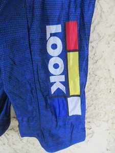Combi Cuissard cycliste LOOK vintage bleu marine cycling short XL - Picture 1 of 6