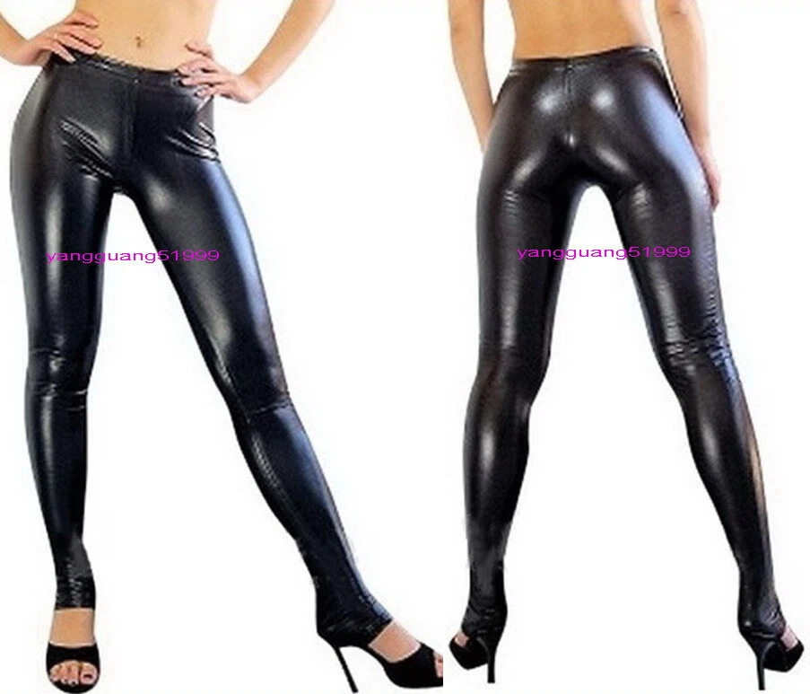 Sexy 15 Color Shiny Metallic Women Tights/Pants Unisex Wrestling Trousers F378 - Image 1 of 3
