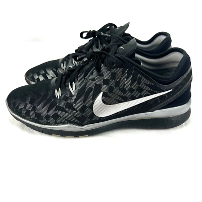 Nike Free TR Fit 5 Training Running Shoes Black Silver 806277-001 Women Sz 7.5 - Image 1 of 4