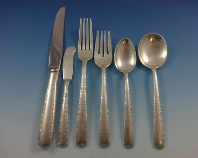 Juego de cubiertos de plata de ley Camellia by Gorham para 8 servicio 49 piezas Foto 1 de 4