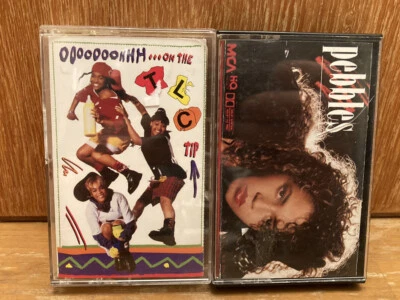 Pebbles & TLC Cassette Tape Lot (2) Oooh On The TLC Tip & Pebbles - Image 1 of 2