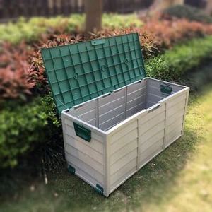QOZY Outdoor Storage Box, Storage Cabinet, Bench Storage Container, Patio Deck B - Picture 1 of 14