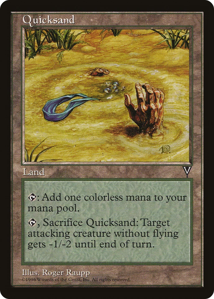 Quicksand X (4) Visions MTG - EX/NM - U166 - 4RCards - Image 1 of 1