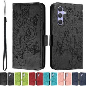 Pattern Leather Magnetic Flip Stand Wallet Case For Samsung Galaxy A56 A36 A26 - Picture 1 of 69
