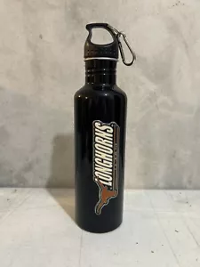 UNIVERSITY Of TEXAS LONGHORNS UT Black Aluminum 26oz Sport Water Bottle MUG593-O - Picture 1 of 6