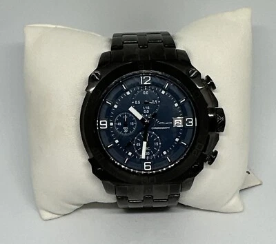 Marc Anthony FMDMA128 Mens Black Stainless Steel Analog Dial Quartz Watch HME121 - Image 1 of 4