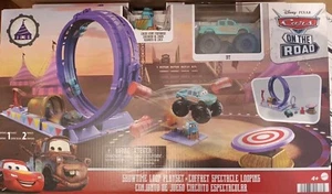 Disney Pixar Cars Showtime bucle Mattel juego en la carretera nuevo - Imagen 1 de 5